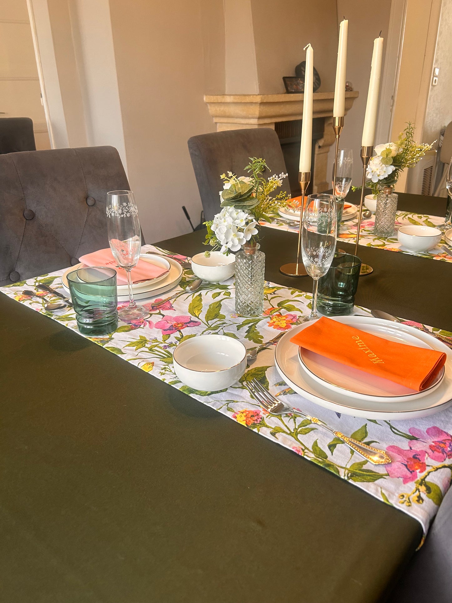 Serviette de table multicolore