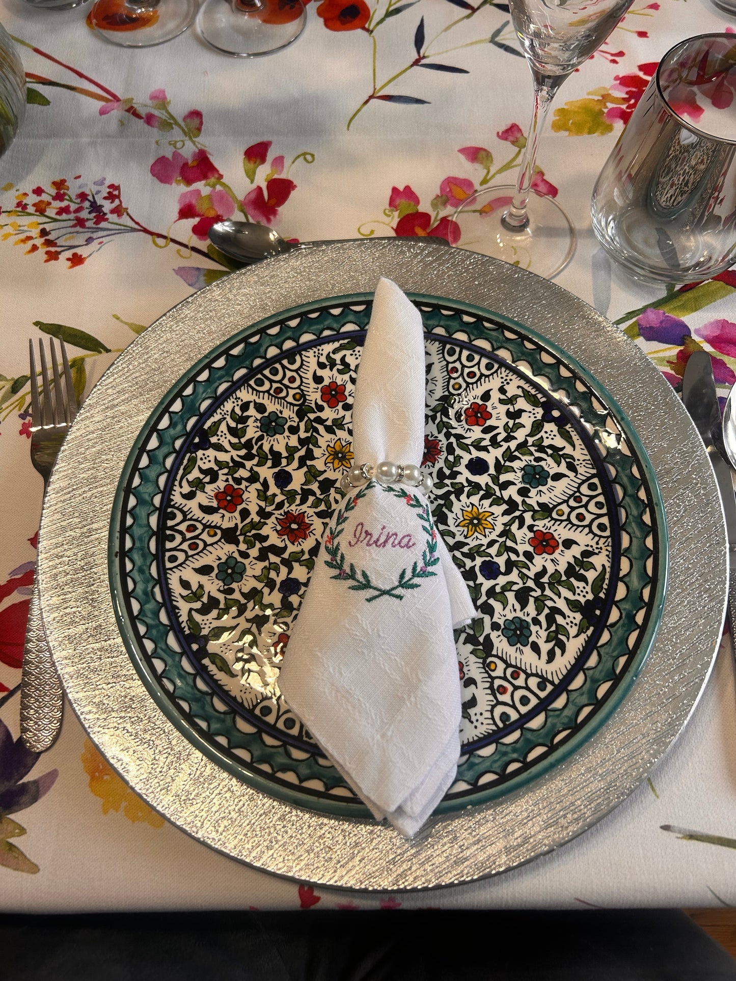 serviette-de-table-brodee