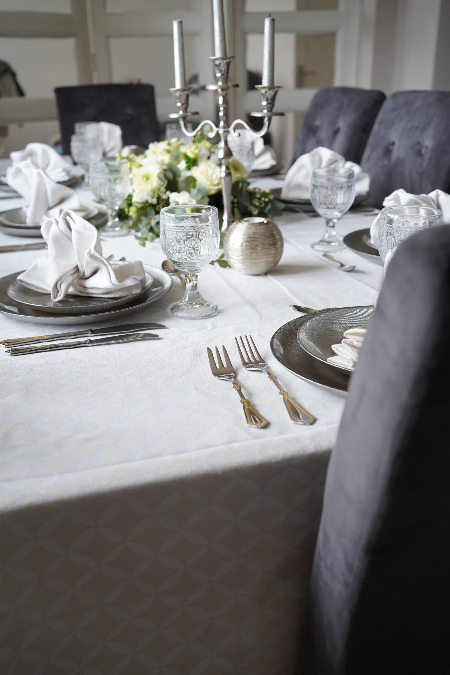 Location Décoration de Table - Assiettes Grises