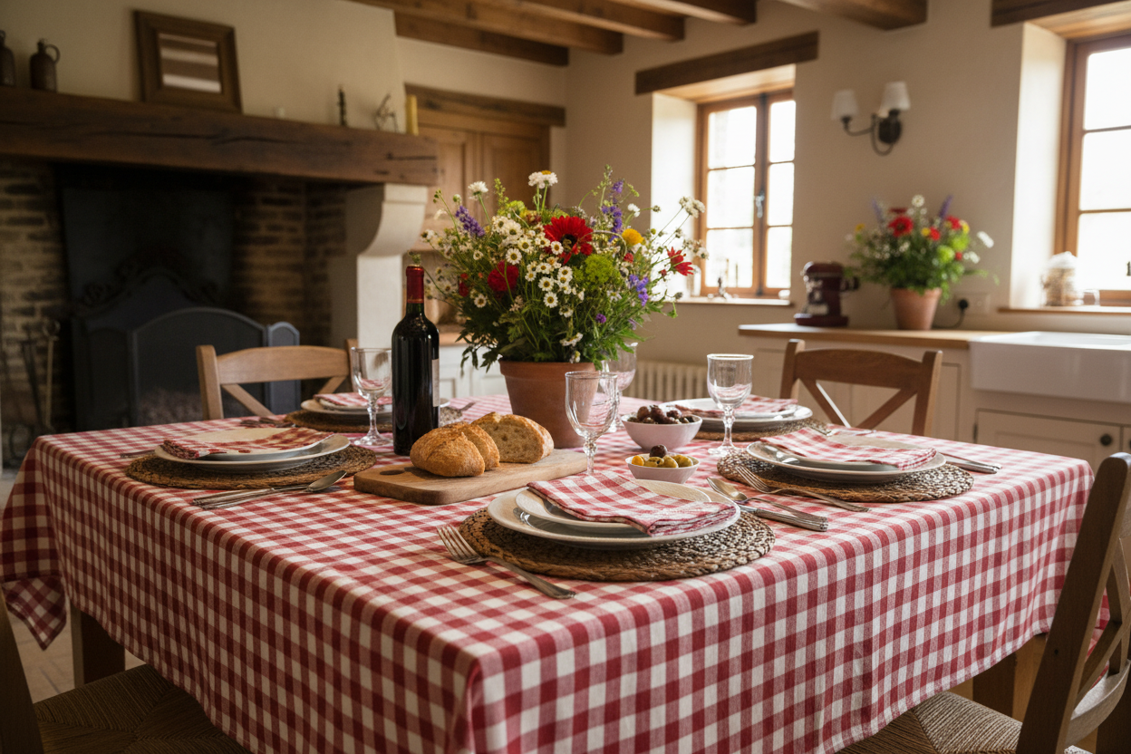 Nappe Vichy Rouge et Blanc