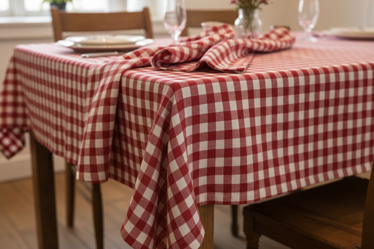 Nappe Vichy Rouge et Blanc