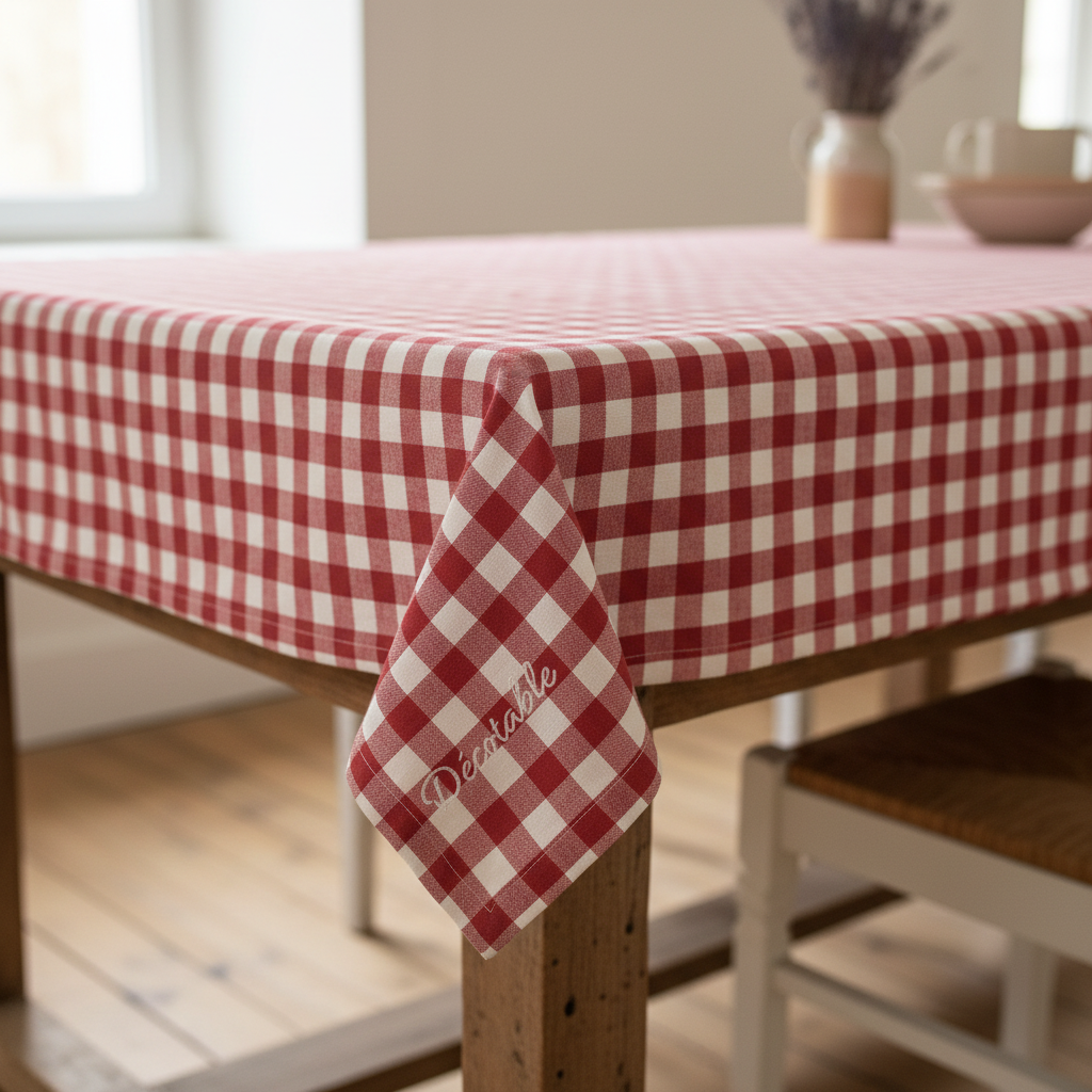 Nappe Vichy Rouge et Blanc