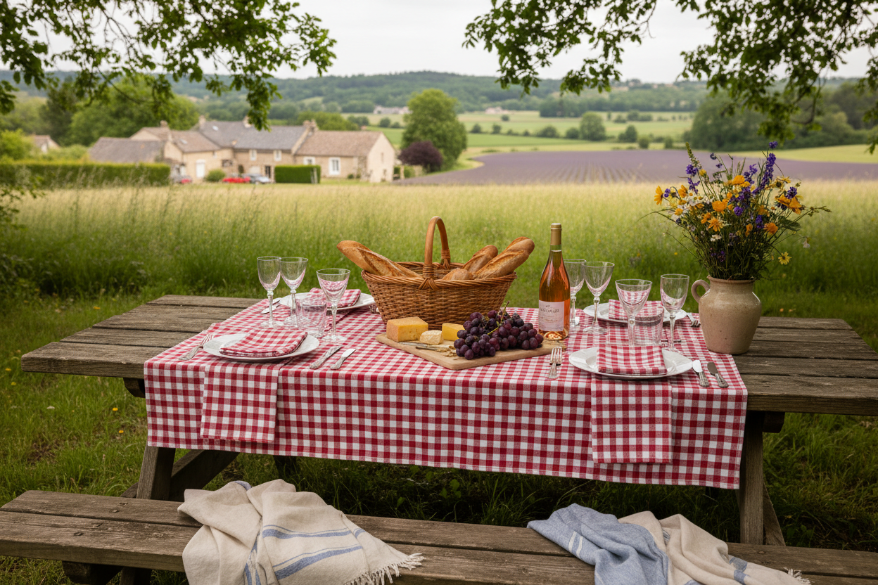 Nappe Vichy Rouge et Blanc